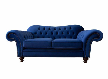 Sofas Chesterfield Design Sofa 2 Sitzer Couch Luxus Klassische Textil