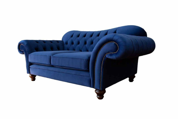 Sofas Chesterfield Design Sofa 2 Sitzer Couch Luxus Klassische Textil