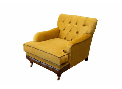 Sessel 1 Sitzer Sofas Stoff Wohnzimmer Textil Luxus Möbel Einsitzer Chesterfield