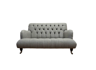 Luxus Dreisitzer Grau Sofa 2 Sitzer Design Chesterfield Möbel Couchen