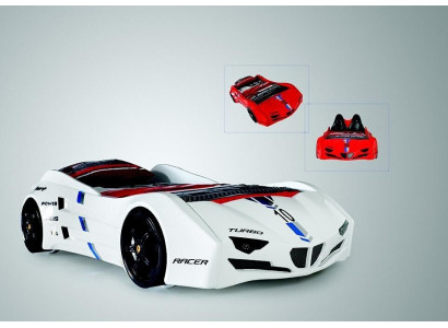 Rennwagen Auto Bett mit Matratze Autobett Kinderzimmer Betten Möbel Neu