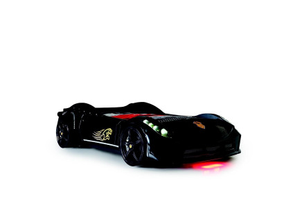 Kinder Möbel Bett Schlafzimmer Renn Auto Wagen Holz Betten Schwarz Neu
