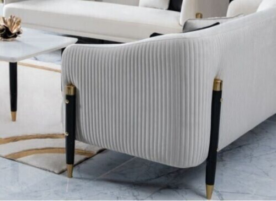 Sofagarnitur 3+1+1 Sitzer Set Design Sofa Neu Polster Couchen Couch Garnitur Neu