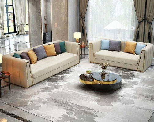 Dreisitzer Wohnlandschaft Modernes Sofa 3 Sitzer Ledersofa Designer