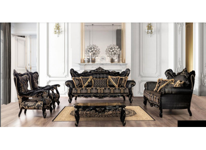 Luxus Garnitur Set 5tlg Sofagarnitur 3+3+1+1 Sitzer Couchtisch Sofa Sessel Sofas