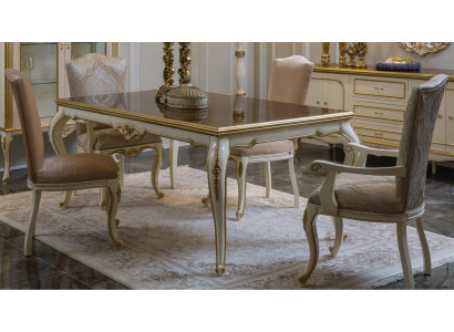 Französischer Esstisch Esszimmer Tisch Klassische Barock Rokoko Neu