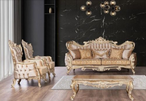 Luxus Set Garnitur Sofagarnitur 3+1+1 Sitzer Sofa Sessel Sofas Relax Wohnzimmer