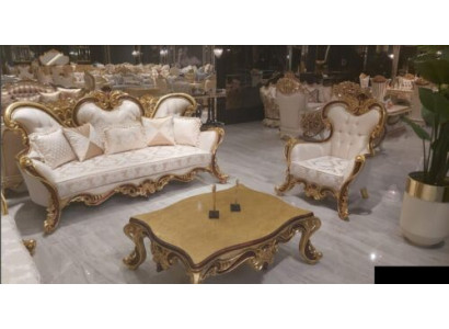 Sofagarnitur 3+1 Sitzer Couchtisch Gruppe Sofa Sessel Sofas Couch Stoff Garnitur