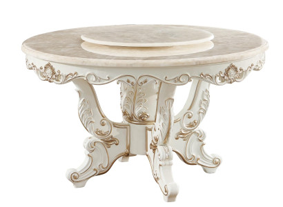 Esstisch Weiß Rund Klassische Esszimmer Luxus Holz Tische Elegantes Design