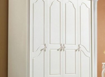 Klassischer Kleiderschrank Schrank Weiß Schränke Schlafzimmer Holz Neu