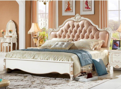 Königliches Chesterfield Bett Schlafzimmer Möbel Betten 180x200 Leder