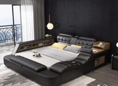 Doppelbett Schlafzimmer Polsterbett 180x200cm Multifunktion Bett Betten