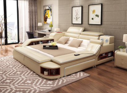 Bett Multifunktion Tresor Wärme Liege USB Sound Doppel Betten Funktion Neu