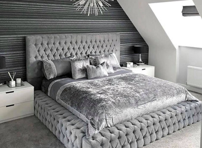 Doppel Betten Ehe Schlaf Zimmer Leder Hotel Neu Bett Polster Design Luxus Metall