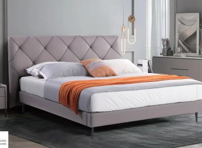 Bett 180x200cm Betten Leder Moderne Schlafzimmer Möbel Polster Design
