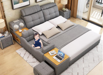 Bettgestell Betten 180x200cm Hotel Multifunktion Bett Doppelbetten