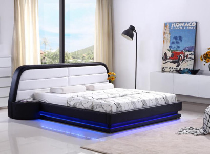 Betten Textil Leder Hotel Luxus Polster Design Holz Designer Bett