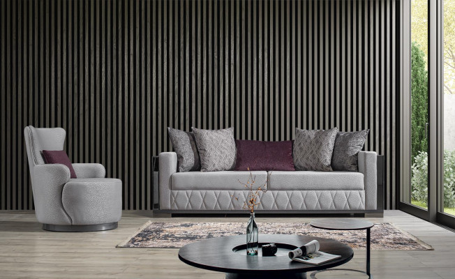 Modern Luxus Sofagarnitur Sofa Garnitur Sofas Sessel 3+1 Sitzer Stoff Design