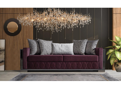 Moderne Couch Sofas Design Sofa Dreisitzer Sitz Burgund Sofa 3 Sitzer