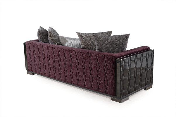 Moderne Couch Sofas Design Sofa Dreisitzer Sitz Burgund Sofa 3 Sitzer
