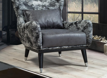 Wohnzimmer Sessel Polster Sitzer Modern Design Schlangen Stil Bezug