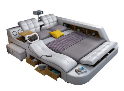 Multifunktion Deluxe Betten Massage Bett Hotel Polster Led usb Radio