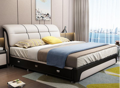 Betten Polster Textil Modern Holz Schlafzimmer Neu Doppelbett Chesterbett