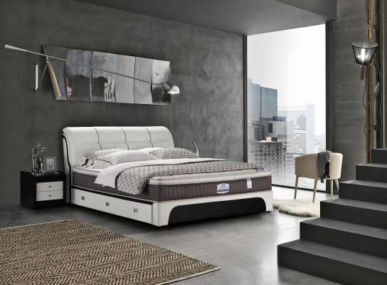 Betten Polster Textil Modern Holz Schlafzimmer Neu Doppelbett Chesterbett