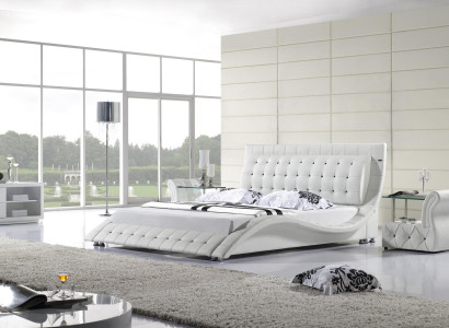 Betten Doppel Modernes Ehe 180x200 Moderne Neu Design Leder Bett