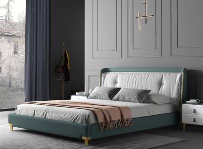 Doppelbett Betten Design Polster Schlafzimmer 180x200cm Modern Holz