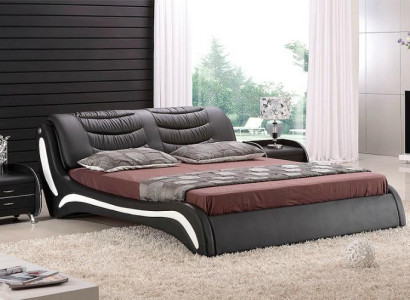 Designer Bett Schlafzimmer Betten Leder Hotel Luxus Polster Italienische