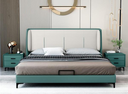 Betten Textil Hotel Luxus Polster Stoff Sitz Italien Designer Bett Schlafzimmer