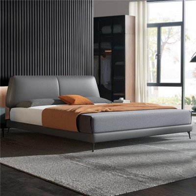 Design Luxus Doppel Hotel Betten Ehe Leder Luxus Schlafzimmer Bett