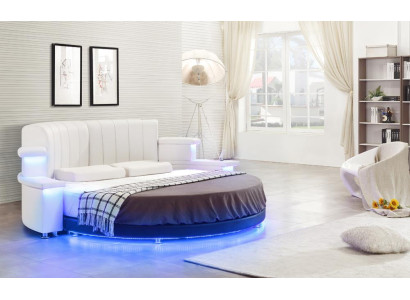 Rundes Bett Möbel Modern Luxus Betten Bettgestell 200x200 Rund