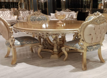 Rund Esstisch Esszimmertisch Esszimmer Tische Tisch Barock Ess Luxus Möbel Holz