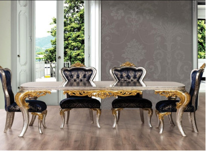 Tisch Esstisch Esszimmertisch Esszimmer Holz Tische Barock Ess Luxus Möbel Neu