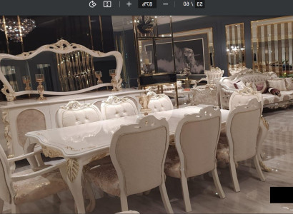 Tische Esszimmertisch Esstisch Esszimmer Holz Tisch Barock Ess Luxus Möbel Neu