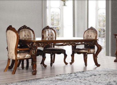 Tisch Esszimmertisch Esstisch Esszimmer Holz Tische Barock Ess Luxus Möbel Neu