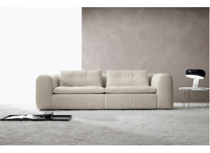 Sofa 3 Sitz Möbel Leder Weiß Dreisitzer Sofas Luxus Wohnzimmer