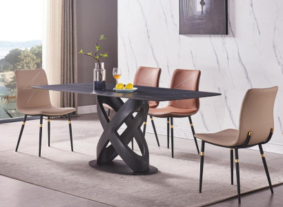 Luxus Moderner Stein Esstisch Möbel Tisch Tische Esszimmer Design Küche Neu