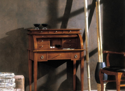 Arbeitstisch Sekretär Büromöbel Holz Massiv Sekretär Tisch Schreibtisch Braun