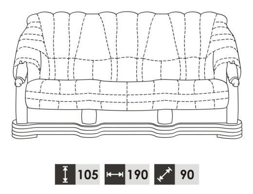 Wohnzimmer Sofagarnitur Couch Polster Sitz Sofa Leder Holz 3+1+1 Set
