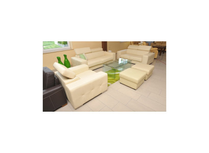 Echtleder Sofa Couch Sofagarnitur 3+2 Sitz Modernes Design Polster Garnitur