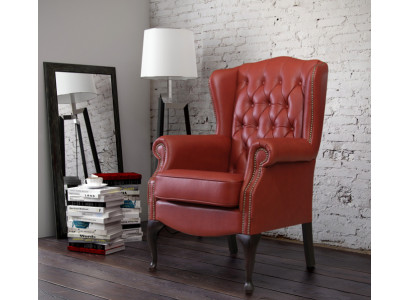 Ohrensessel Sessel Club Fernseh Stuhl Polster Sofa 1 Sitzer Relax Chesterfield