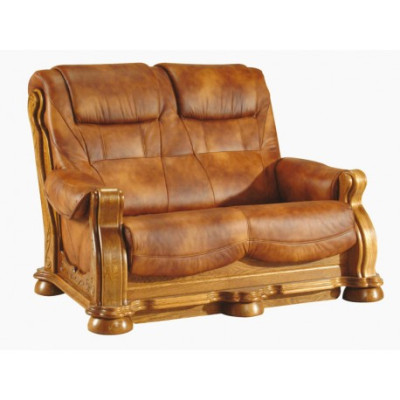Zweisitzer Couch Klassische Ledersofa Polster Couch Sofa 2 Sitzer Leder