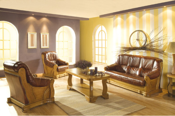 Klassische Zweisitzer Couch Ledersofa Neu Polster Sofa 2 Sitzer Leder