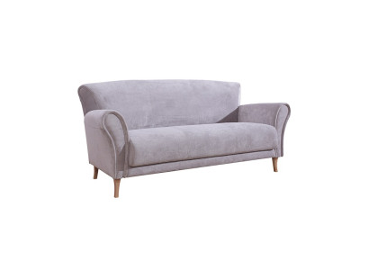 Dreisitzer Stoff Couch Sofa Lila Textil Couchen Sofas Polster Garnitur Luxus Neu