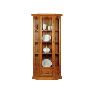 Klassische Schrank Anrichte Vitrine Kommode Vitrinen Glasschrank