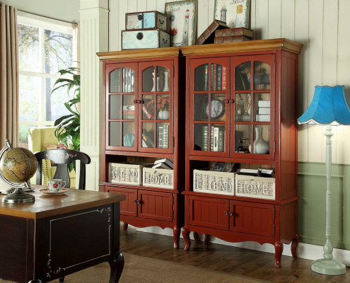 Luxus Schrank Holz Möbel Schränke Vitrine Regal Aktenschrank Glasschrank Antik