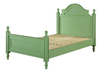 Grünes Bett Klassische Betten Landhaus Doppelbett Hotel Luxus Schlafzimmer Neu